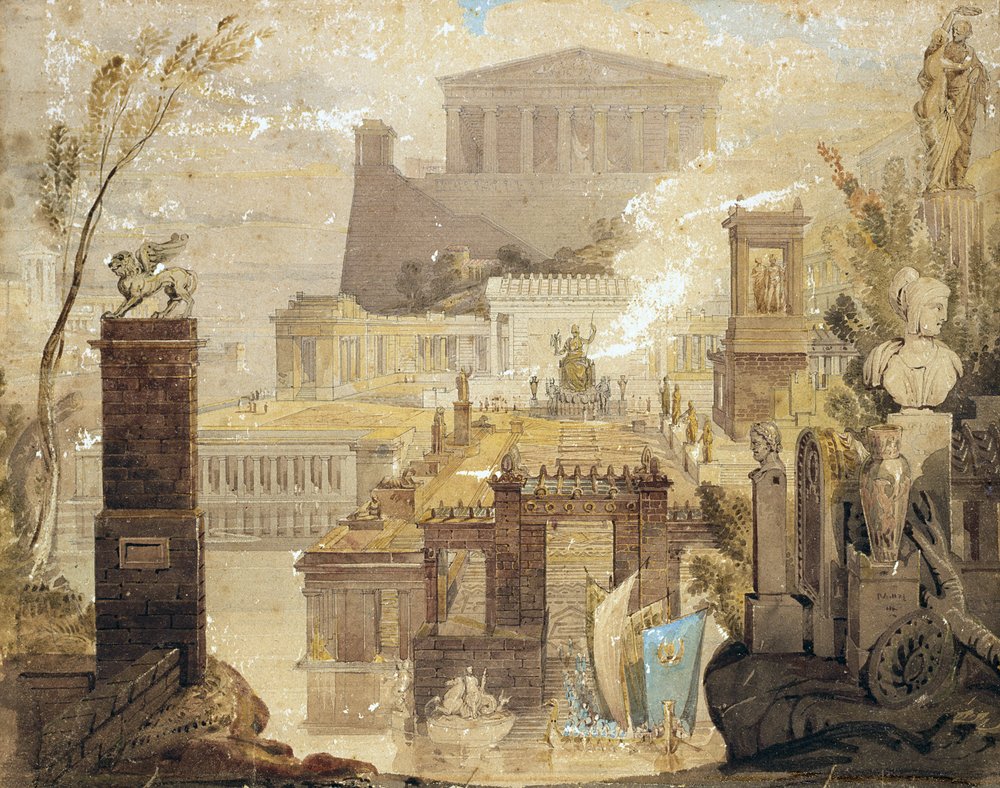 A Recreation of the Architecture of Ancient Athens, c.1830