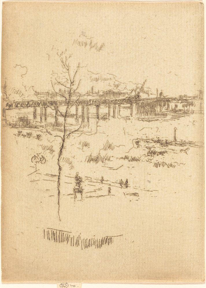 Charing Cross Railway-Bridge, c. 1887 by James Abbott McNeill Whistler