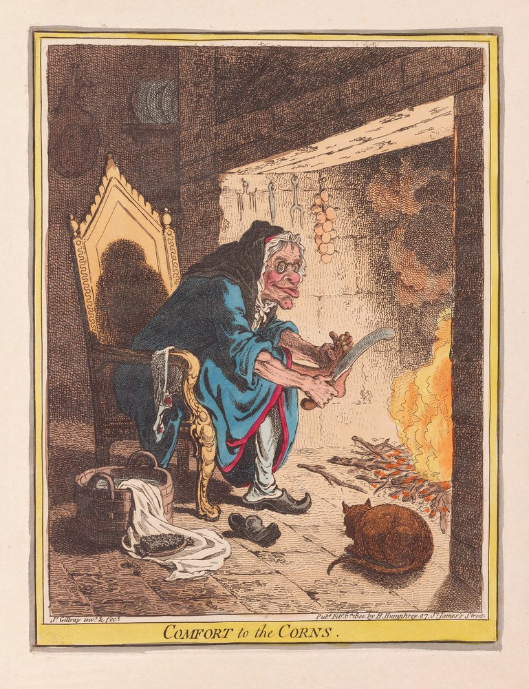 Comfort to the Corns by James Gillray: Buy fine art print
