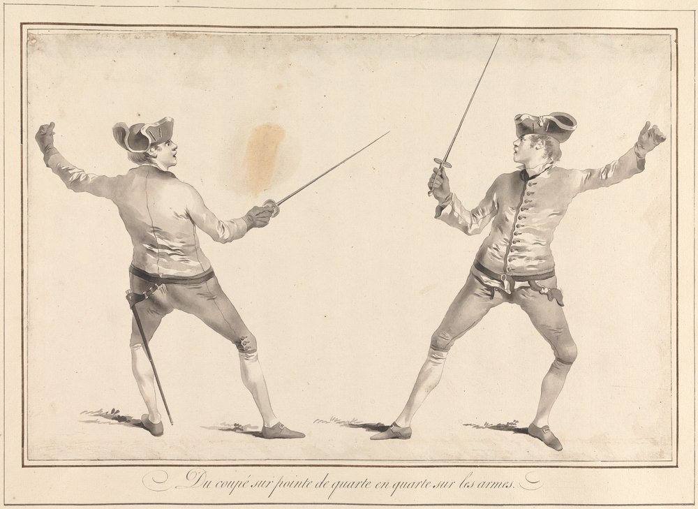 The Coupé on Pointe de Quarte in Quarte on the Arms by James Gwin
