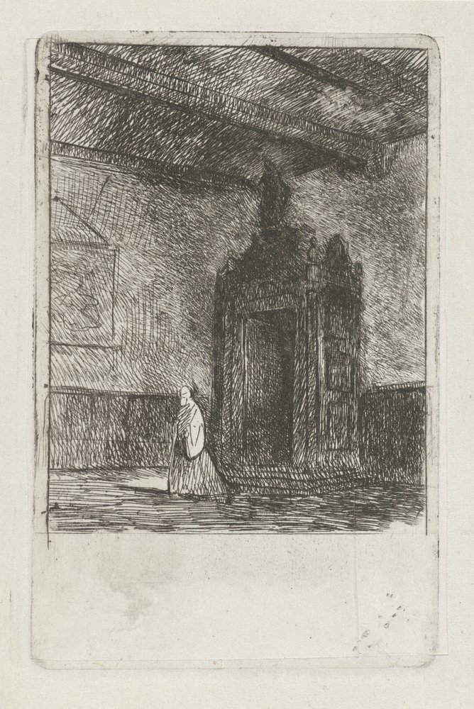 Interior of a Liturgical Building by Jan Diederikus Kruseman