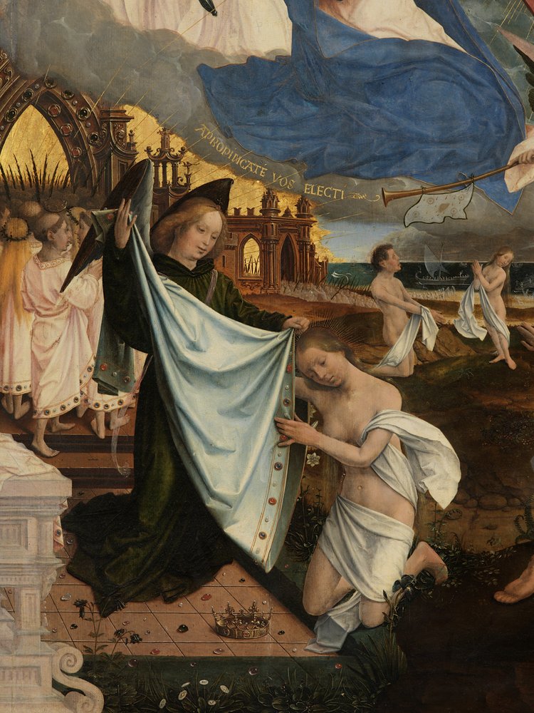 Detail of the Last Judgement by Jan Provoost