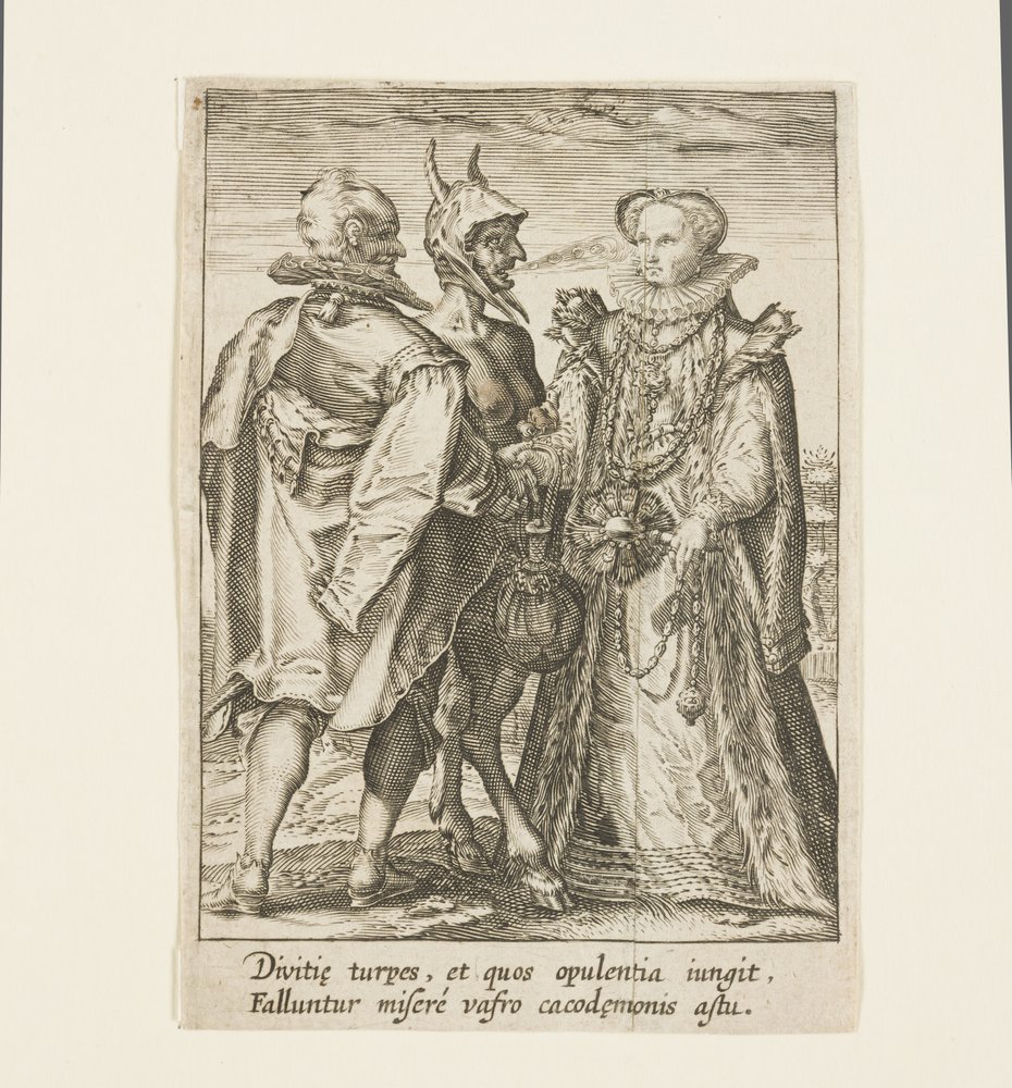 A Marriage Founded on Wealth, Which is the Work of the Devil (engraving)
