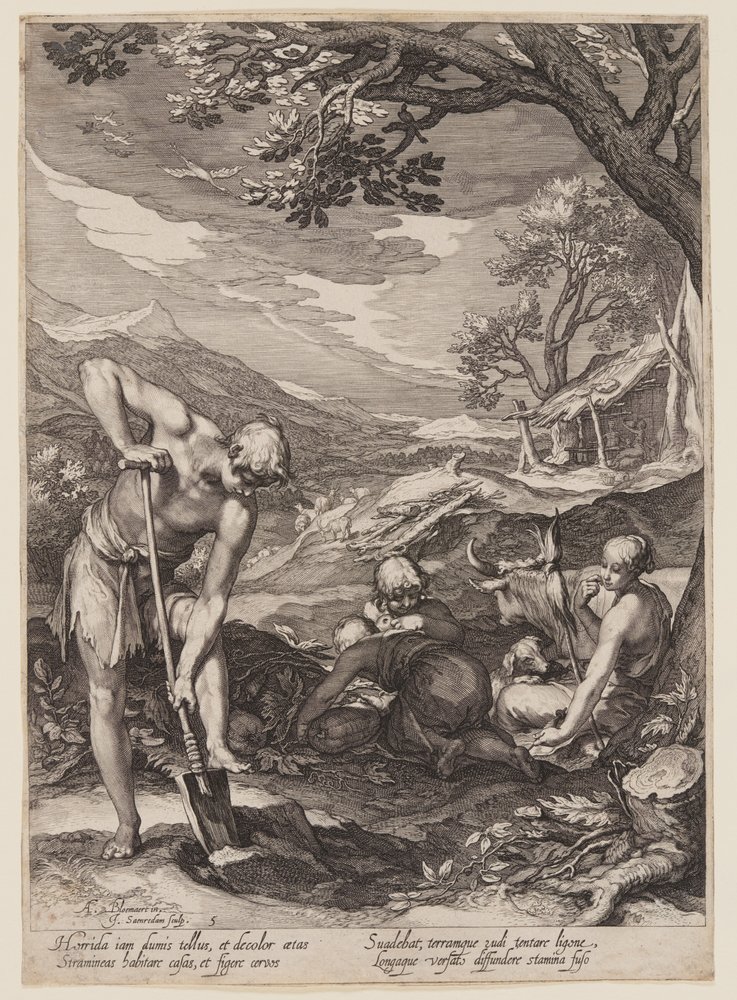 Adam and Eve Working, from History of the First Parents of Man