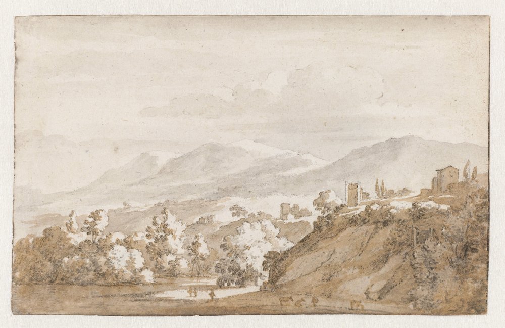 Mountainous Landscape in Italy by Jan de Bisschop