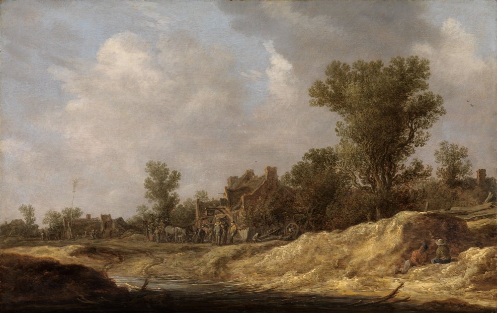 Landscape with Peasants by Jan van Goyen