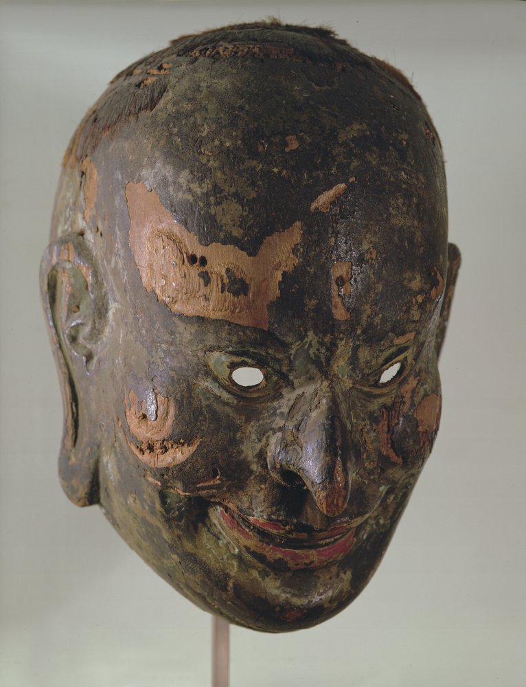 Head of Deva, Nara period by Japanese School: Fine art print