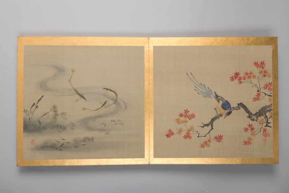 Thirty Paintings of Birds, Flowers and Landscape, Late 18th Century by Japanese School