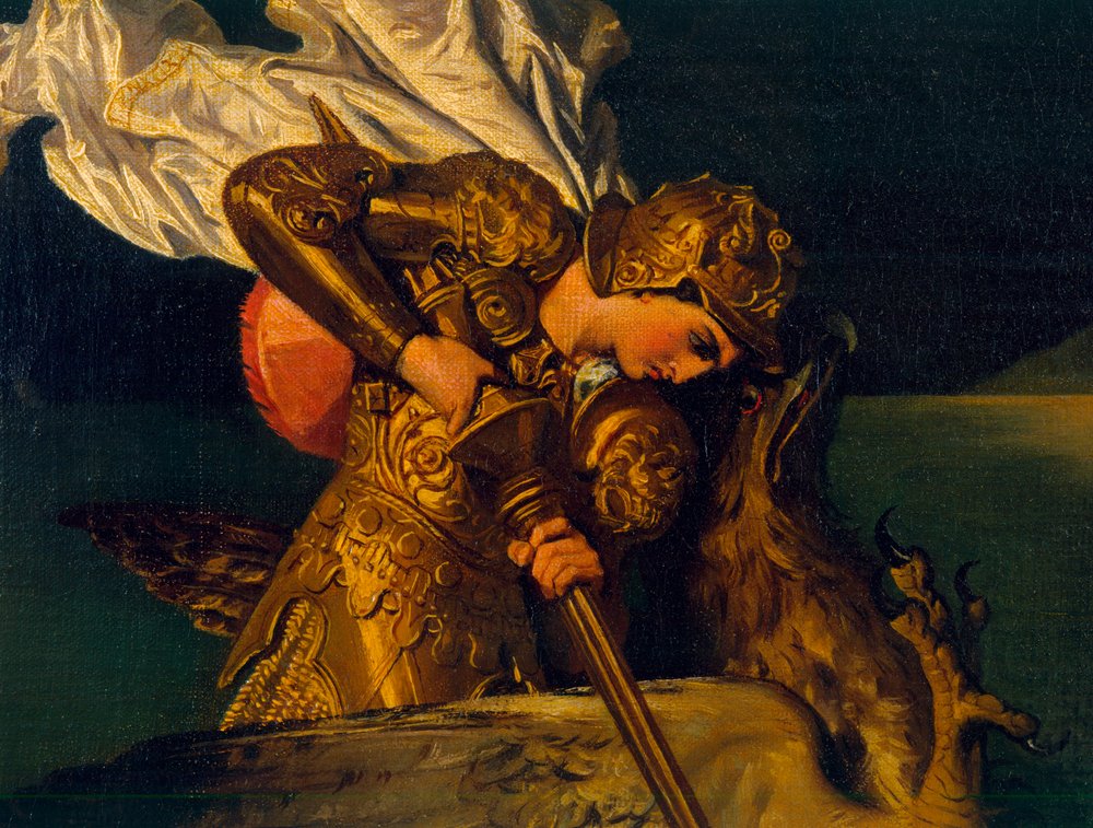 Ruggiero Rescuing Angelica (detail)