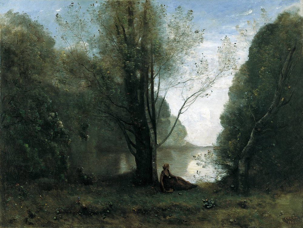 The Solitude. Recollection of Vigen, Limousin by Jean-Baptiste-Camille Corot