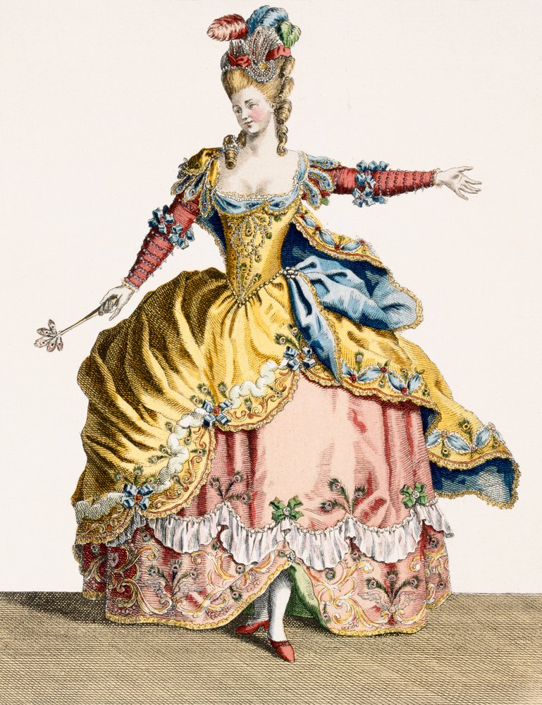 Costume for the Queen of the Sylphs in the Ballet of the Elements, engraved by René Gaillard (c. 1719-90), c. 1780 by Jean-Baptiste Martin