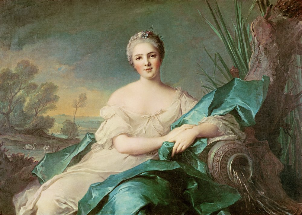 Victoire de France as the element of Water, 1750-1 by Jean-Marc Nattier