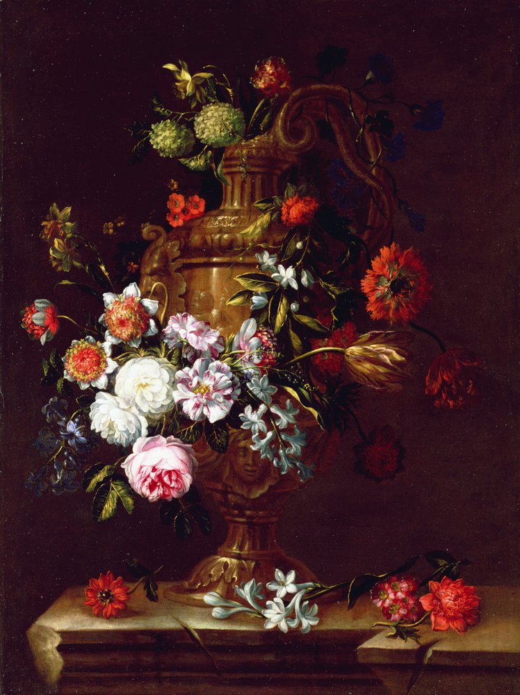 Still Life of Flowers in an Urn, 17th century by Jean-Baptiste Monnoyer