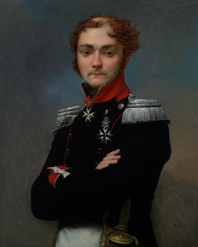Portrait of Charles-Louis Regnault, an Officer from the Napoleonic Wars by Jean-Baptiste Regnault