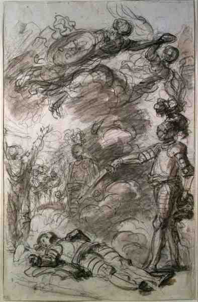 Orlando Returns Bireno to Olympia by Jean-Honore Fragonard