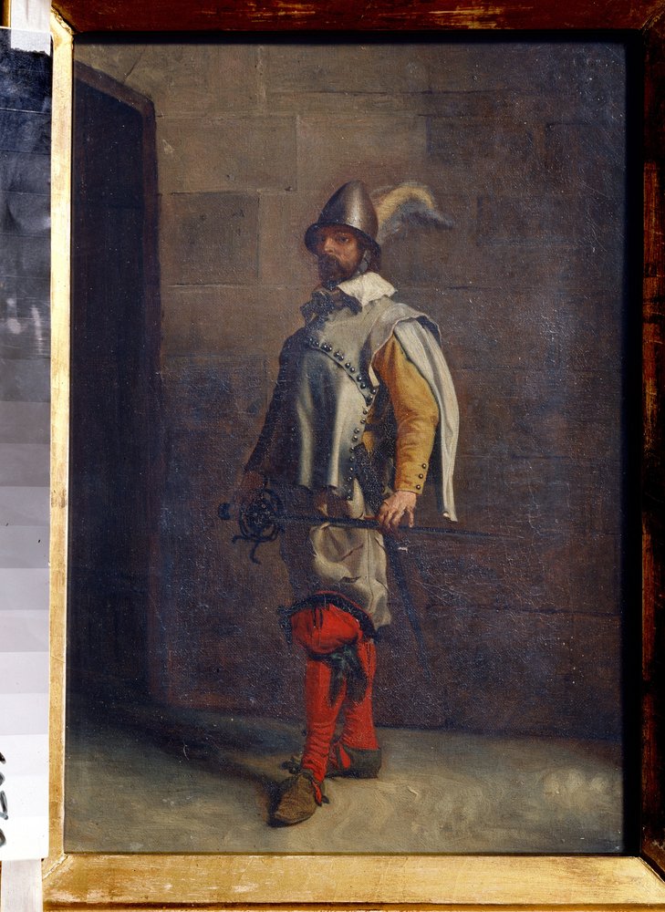 A Huguenot by Jean-Louis Ernest Meissonier: Fine art print