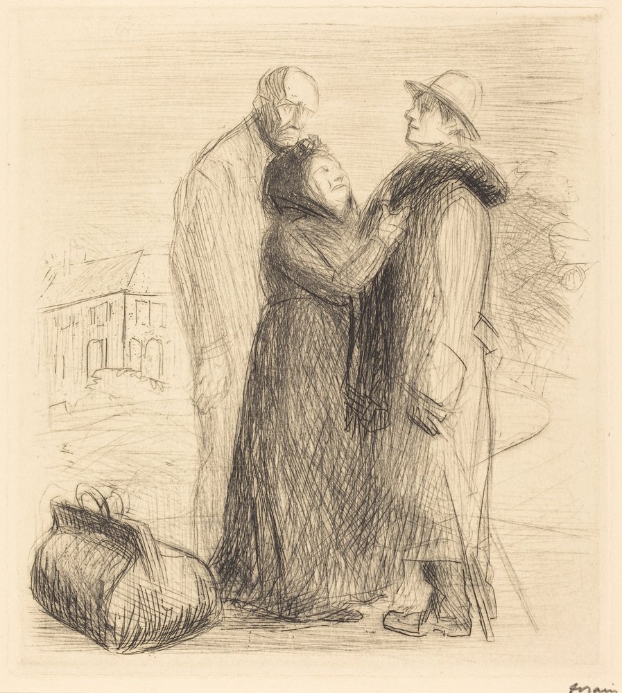 The Departure of the Prodigal Son, first plate, vertical by Jean-Louis Forain