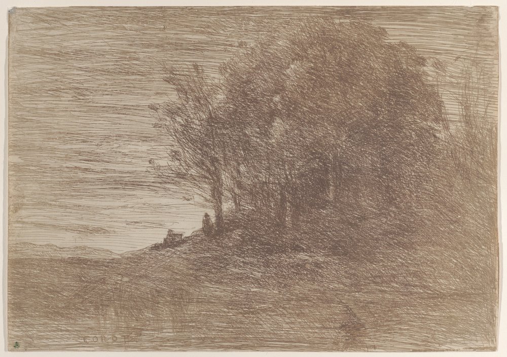 The Woods of the Hermit by Jean Baptiste Camille Corot