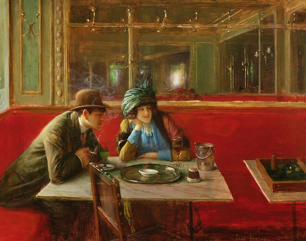 At the Café by Jean Beraud: Premium art reproduction