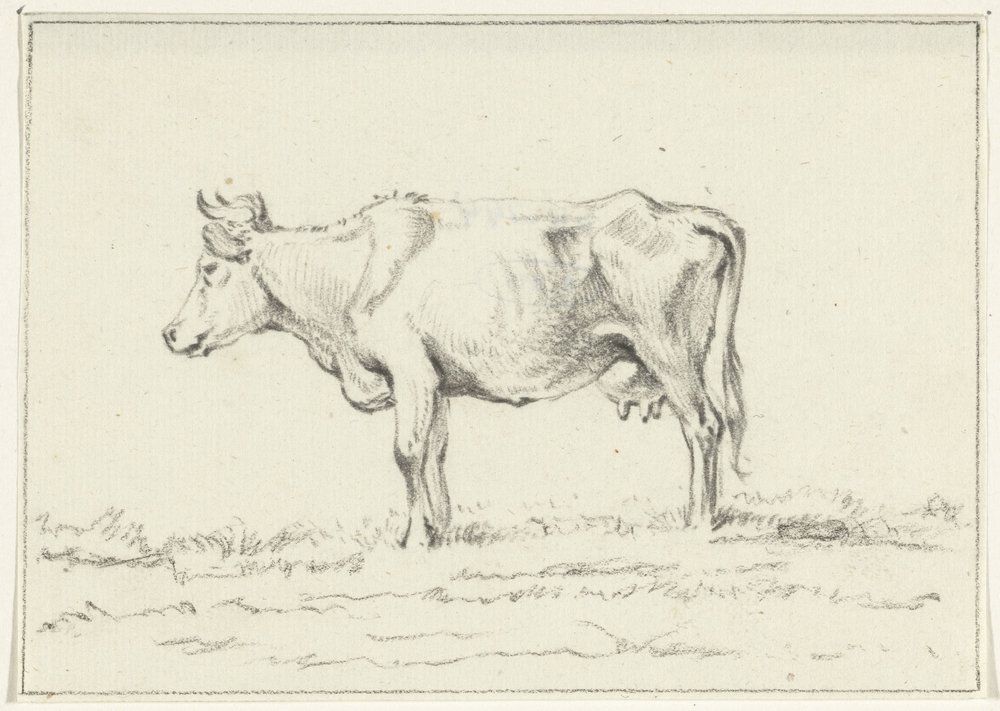Standing Cow, Facing Left by Jean Bernard