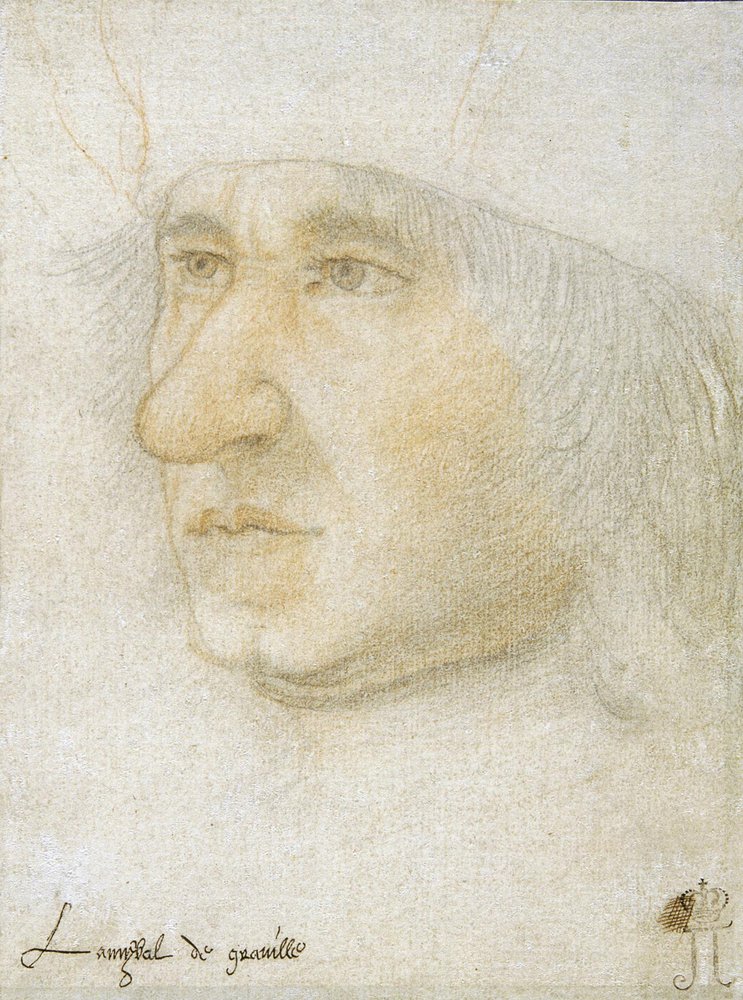 Portrait of Louis Malet de Graville, Admiral of France by Jean Bourdichon