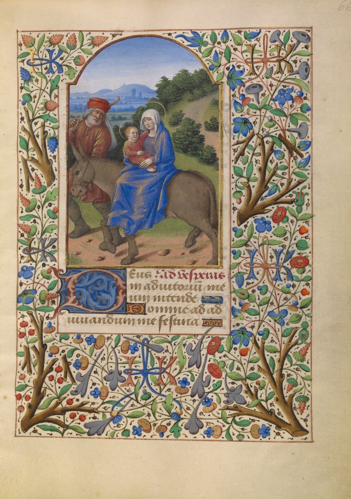 The Flight into Egypt by Jean Bourdichon: Fine art print