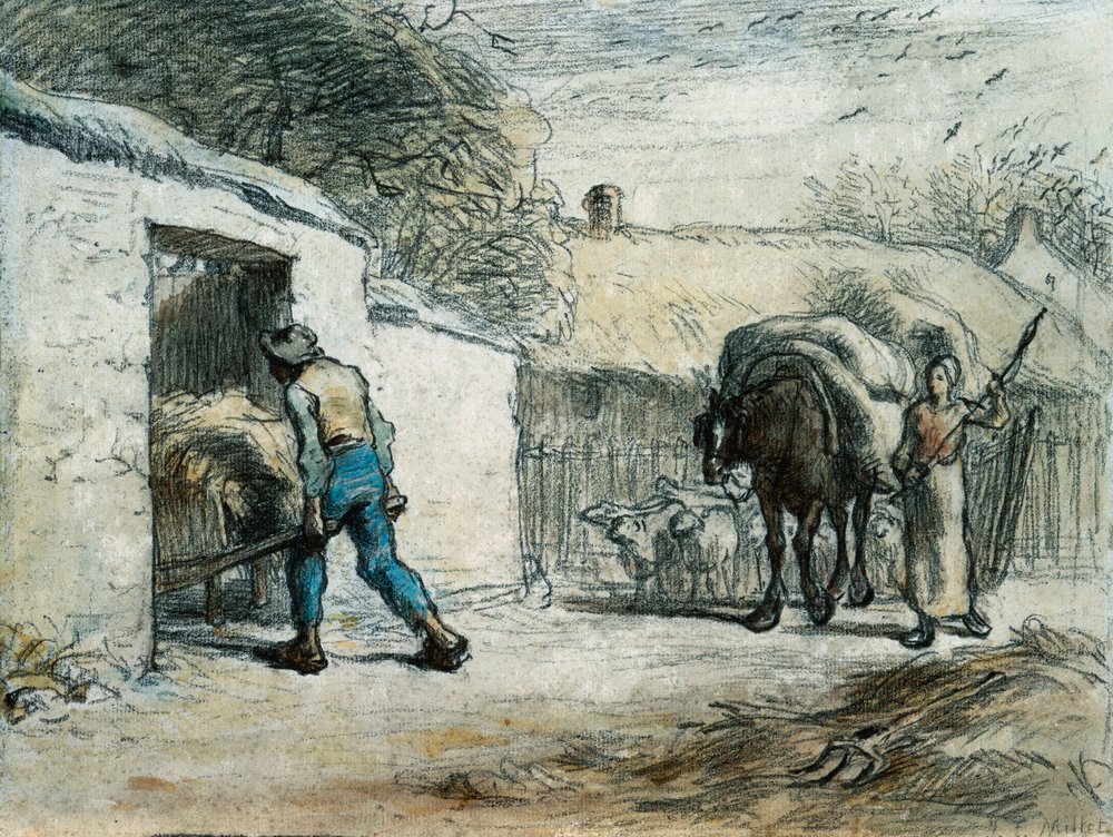 The Return from the Field by Jean-Francois Millet