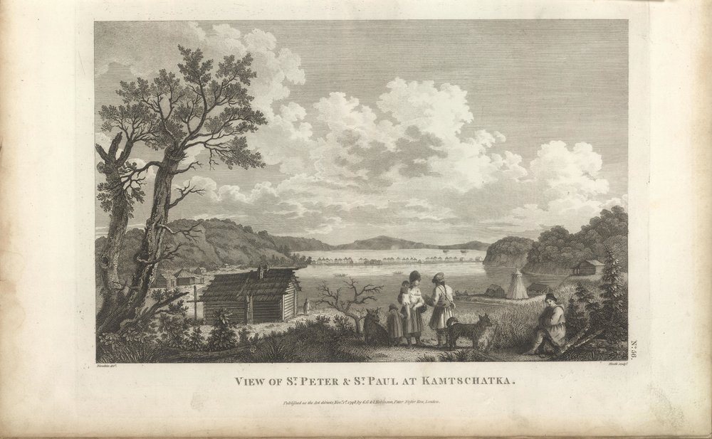 View of the Petropavlovsk Harbor by Jean Francois de Galaup La Perouse