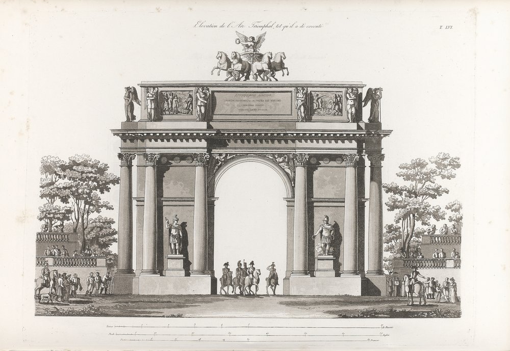 Triumphal Arch. From: Recueil des façades des principaux monuments ...