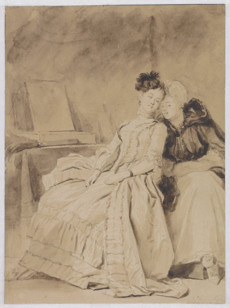 The Intimate Conversation by Jean-Honore Fragonard