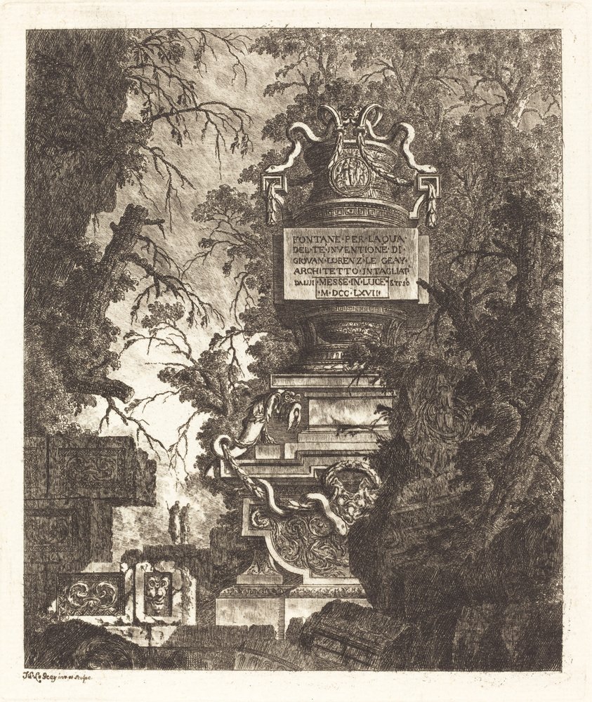 Frontispiece for 'Fountains' by Jean-Laurent Legeay