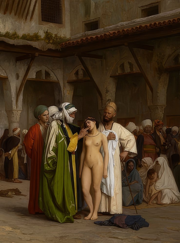 The Slave Market. Ca. 1867 by Jean Leon Gerome