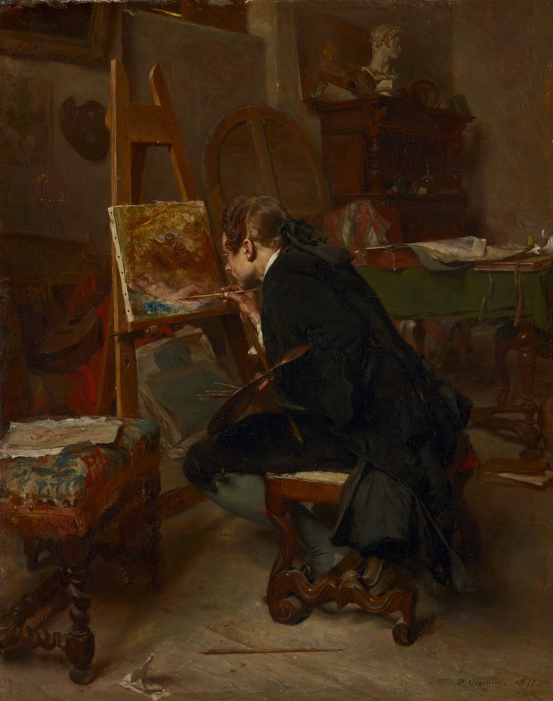 A Painter, 1855 by Jean-Louis Ernest Meissonier