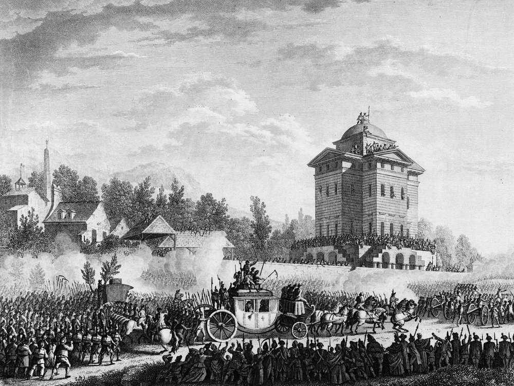 French Revolution Return of the Royal Family after the arrest in Varennes on 20 and 21 June