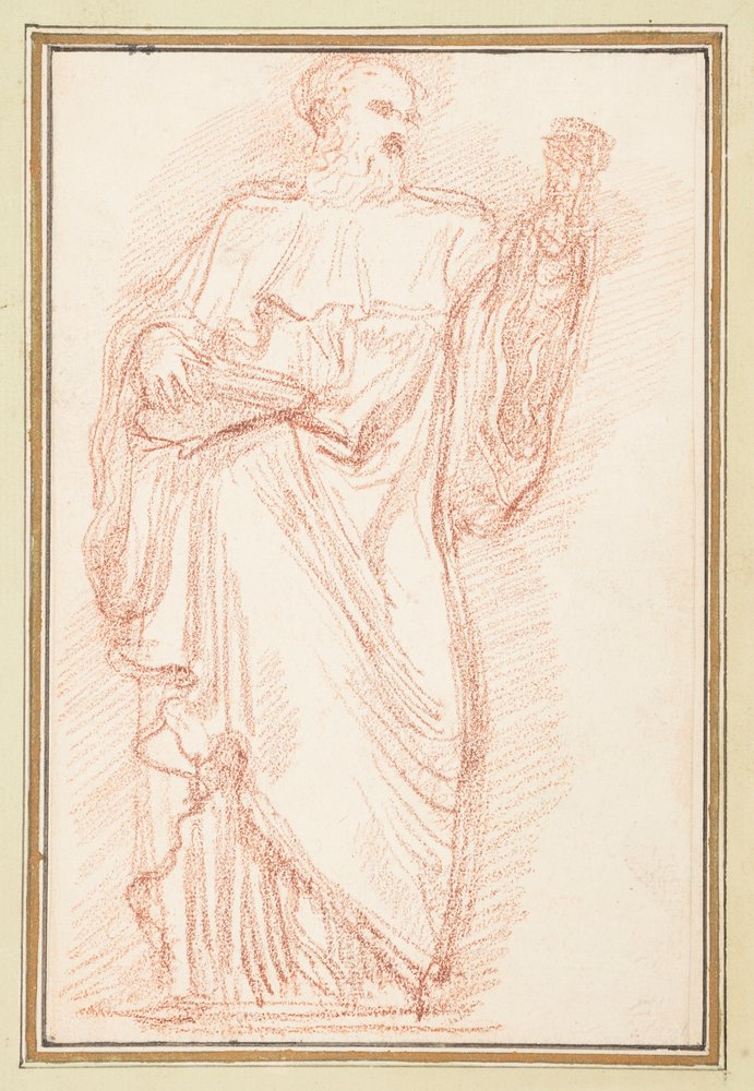 Standing Male Figure with Book by Jean-Robert Ango