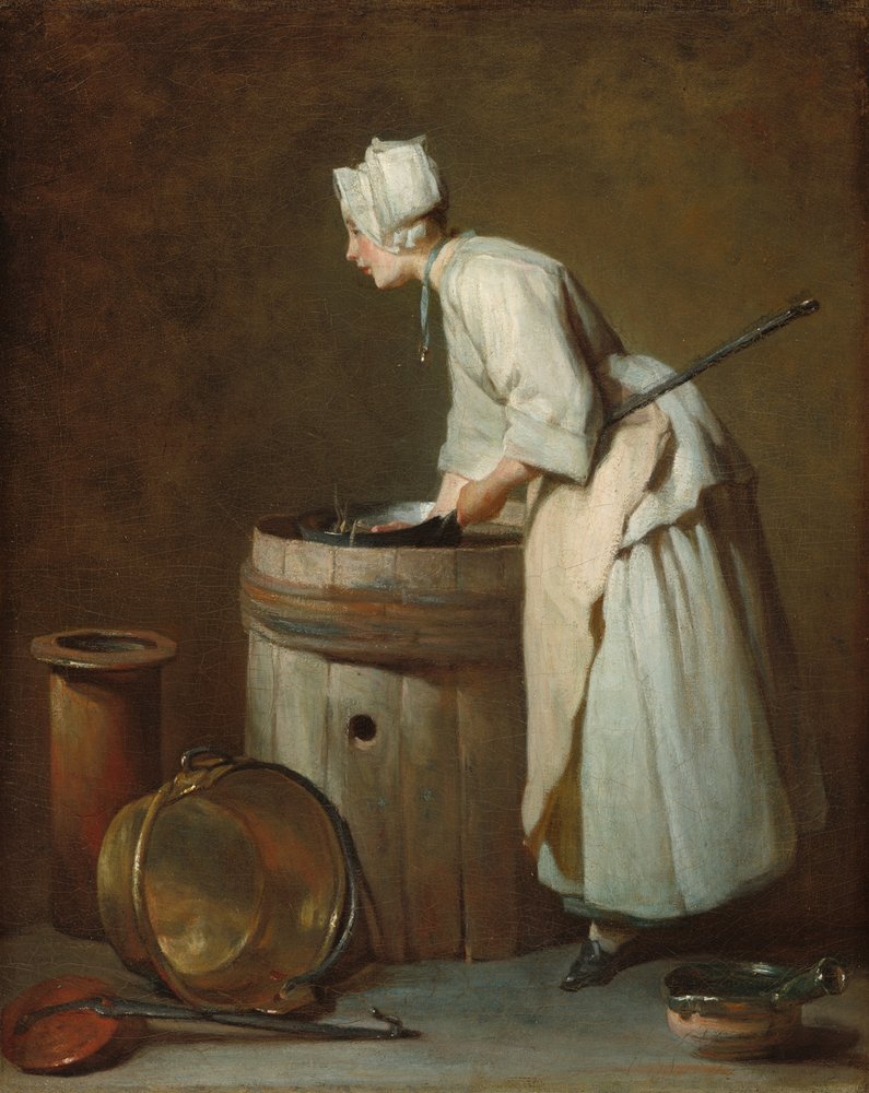 The Scullery Maid, c. 1738 by Jean-Baptiste Simeon Chardin