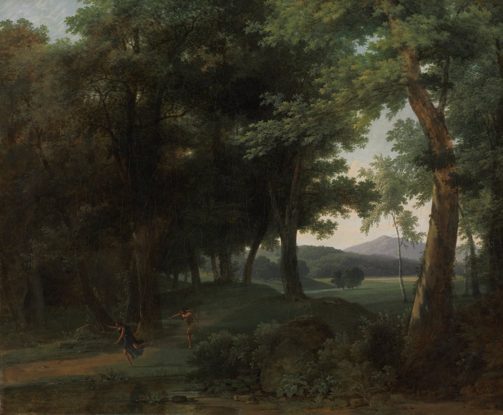 A Forest with Apollo and Daphne by Jean Victor Bertin