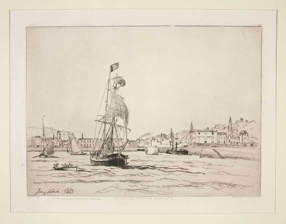 Entrance to the Port of Honfleur by Johan-Barthold Jongkind