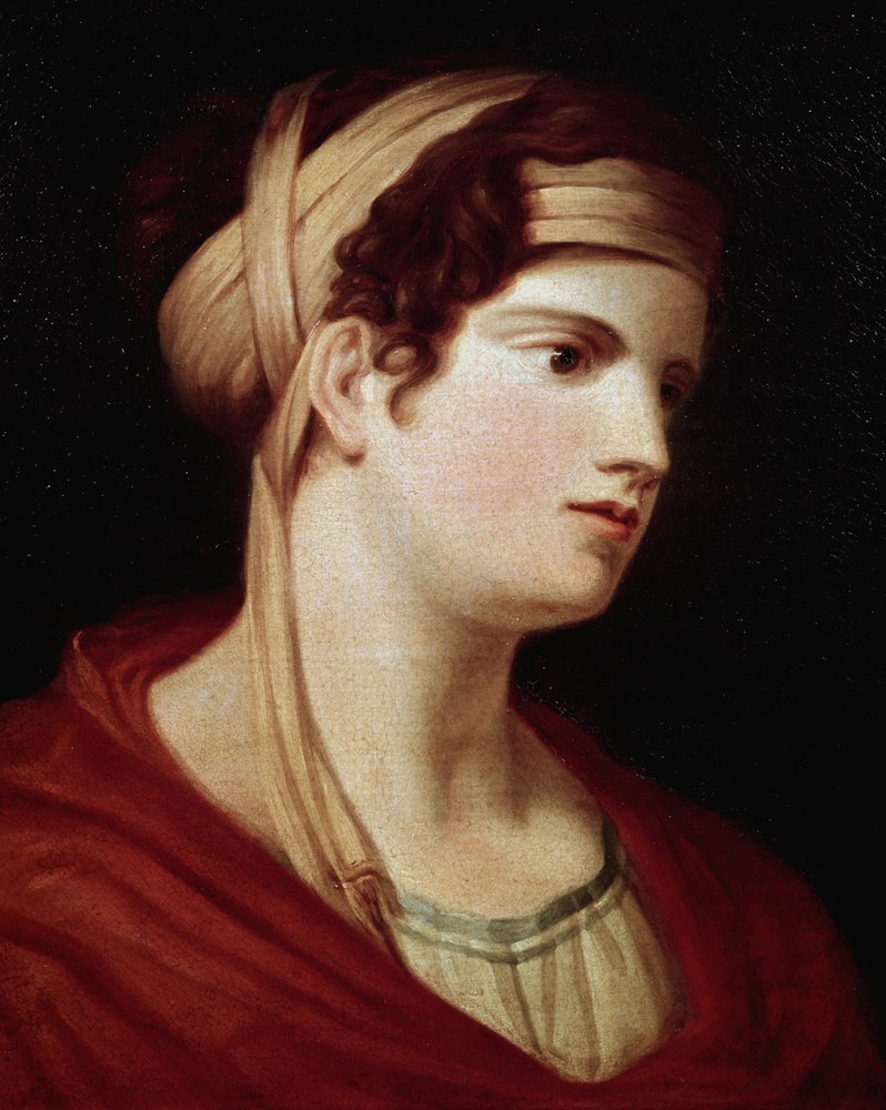 Portrait of Countess Therese Brunswick. Countess who inspired Ludwig van Beethoven (1770-1827) for the Moonlight Sonata, Opus 27 number 2. Early 19th century. Birthplace of Beethoven, Bonn (Germany) by Johann Baptist I Lampi