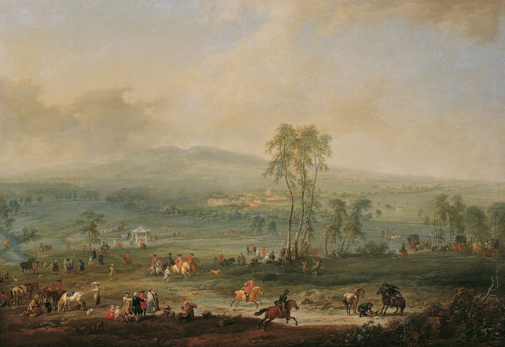 Laxenburg from Schneiderau towards Guntramsdorf and Mödling by Johann Christian Brand