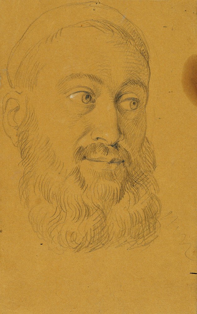 Portrait Study of Rudolf von Habsburg and the Priest
