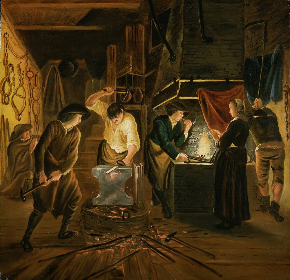 The Blacksmith’s Forge by Johannes Dircksz van Oudenrogge