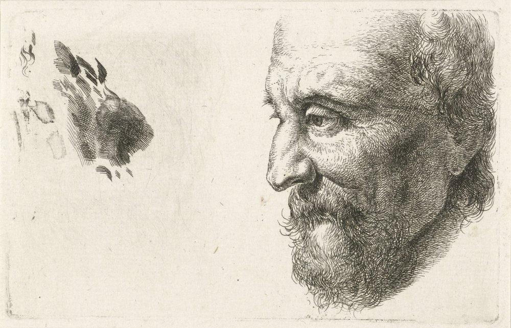 Profile of an Old Man by Johannes Mock