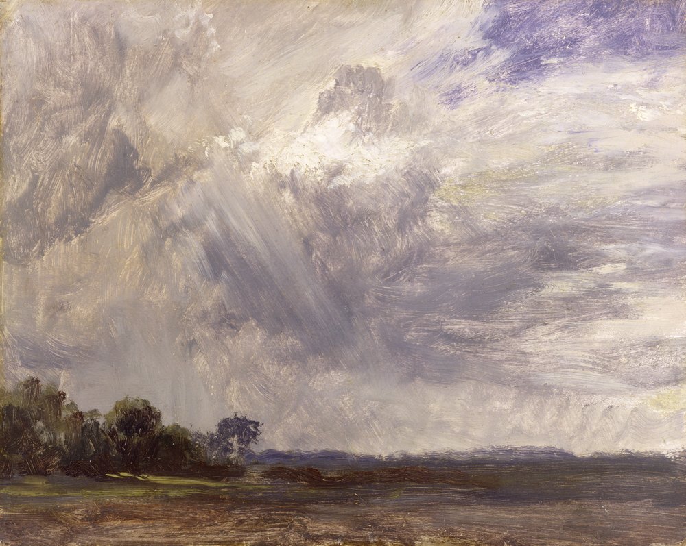 Landscape with Grey Windy Sky by John Constable