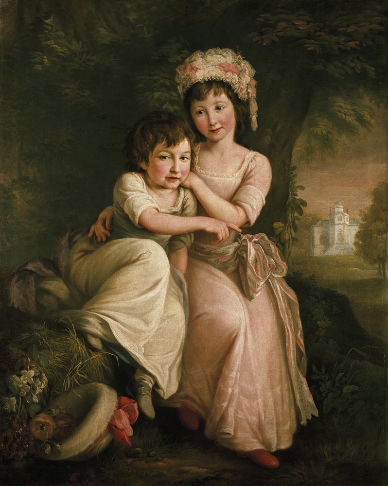 Portrait of Stephen Peter and Mary Anne Rigaud as Children