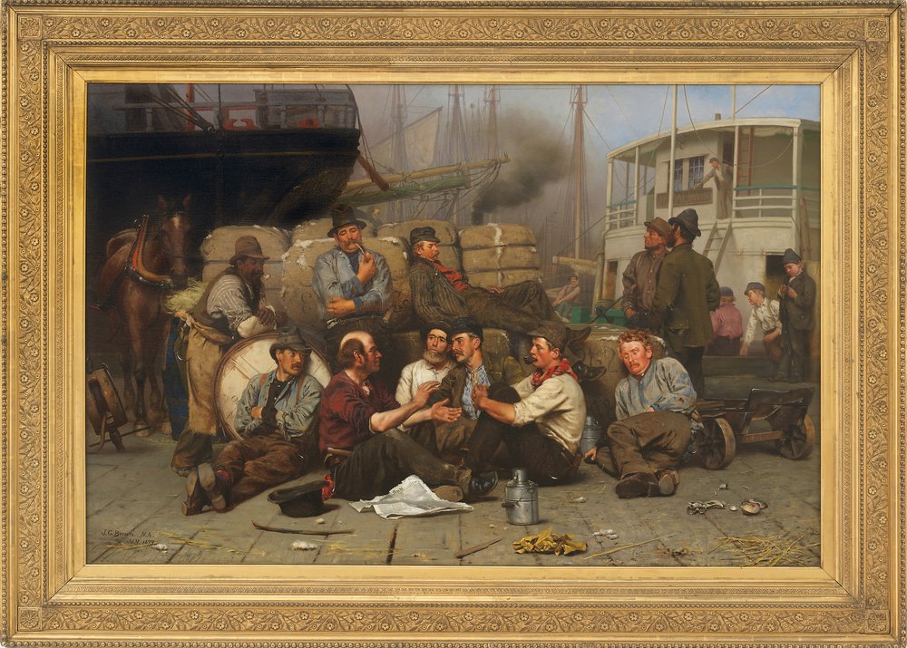 The Longshoremen's Noon, 1879 by John George Brown