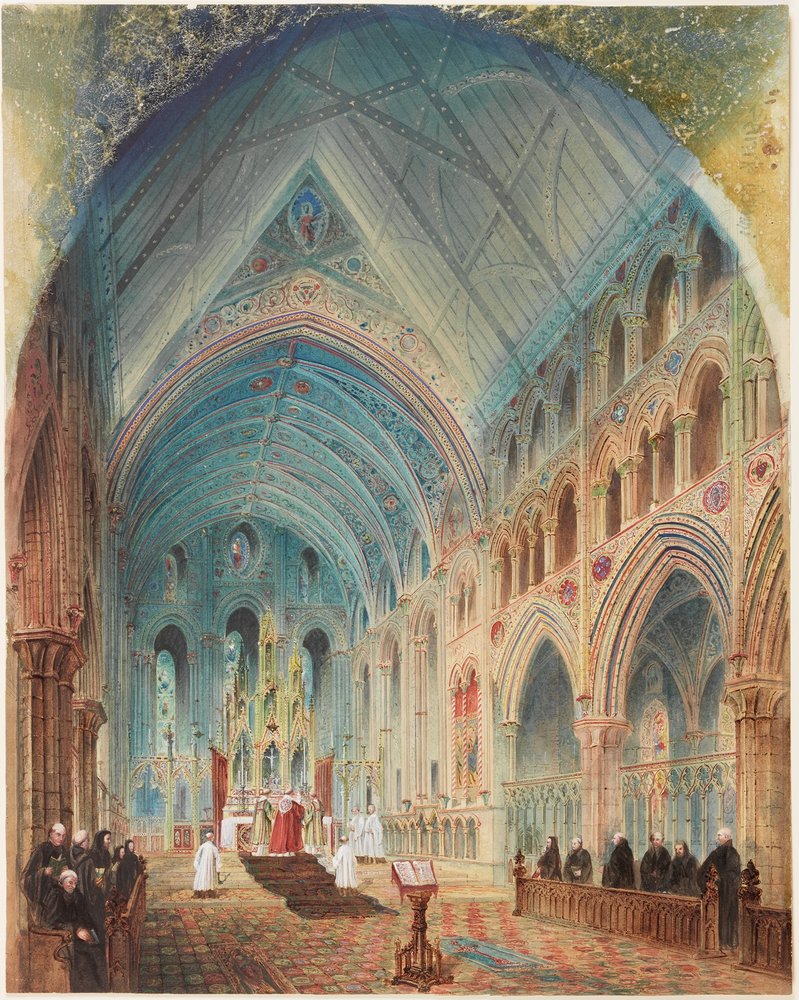 Tynemouth Priory, Interior (Conjectural Restoration)