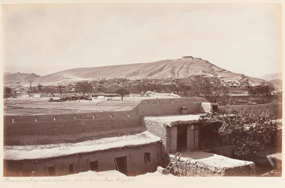 Bemaru village and defenses from native base hospital, 1879