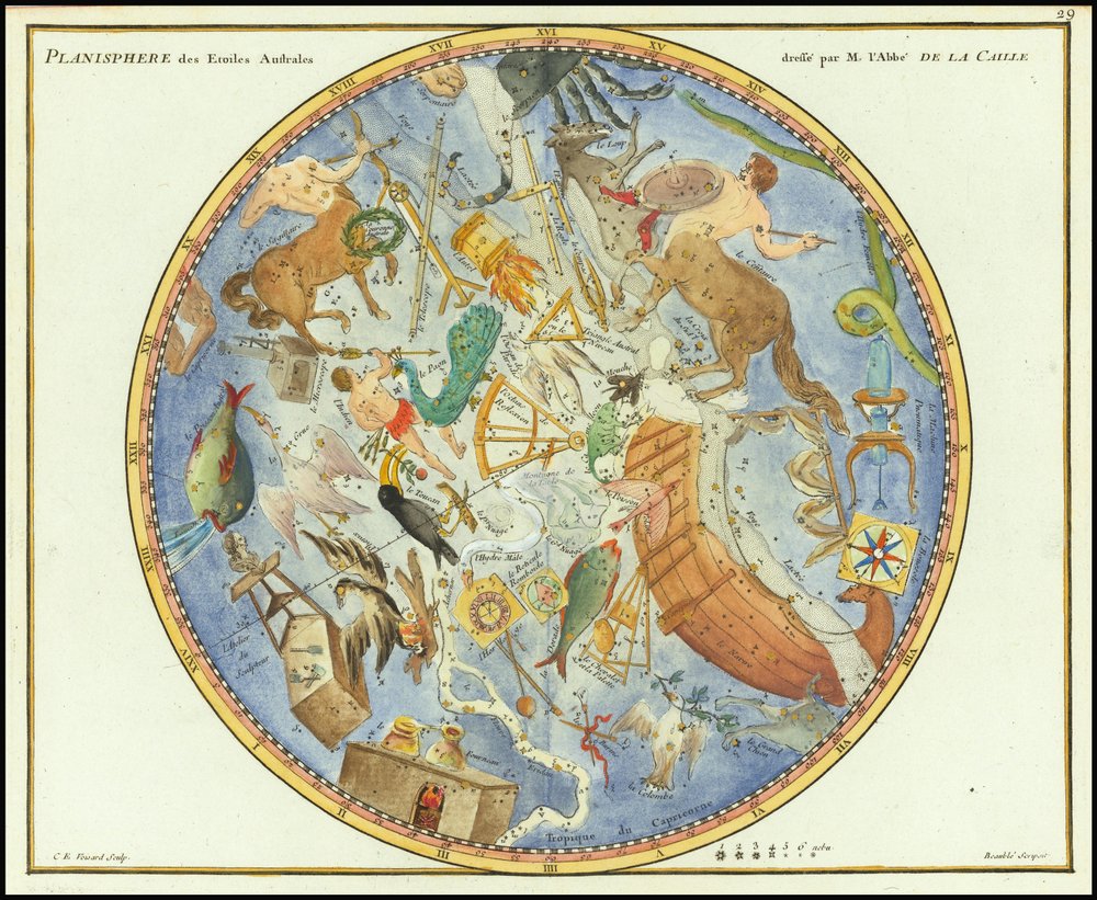 Planisphere of the Southern Stars by John Flamsteed