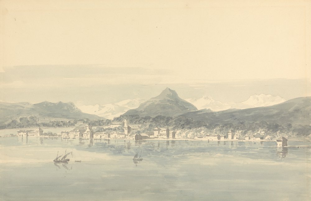 A Town on the Lake of Geneva by John Henderson